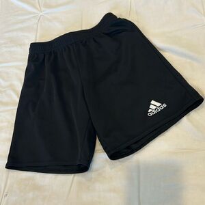Adidas Aeroready Kids Black Elastic Waistbands Soccer Shorts Size S
